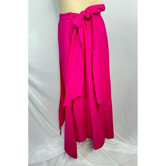 Vtg Opus 1 Diana Martin Pink Wrap Skirt One Size Asymmetrical Mexico Lagenlook - Picture 2 of 15